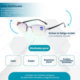 Gafas multifocales inteligentes TR90 con zoom automático y protección contra la luz azul y amarilla